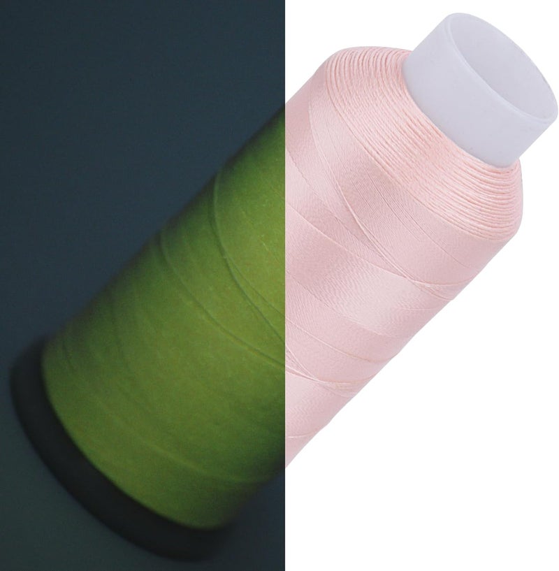 simthread Glow in Dark Thread for Embroidery and Sewing 2500 Yards Pink - Image 1